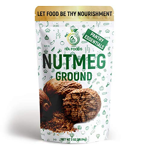 Iya Foods Ground Nutmeg 3 oz Pack  Made from 100 Nutmeg  No Added Color  No Additives  No MSG  More Flavor  More Nutritious