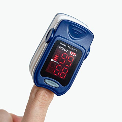 Pulse Oximeter Fingertip  Accurate Blood Oxygen Saturation Monitor  SpO2 and Finger Pulse Oximeter  Fingertip Pulse Oximeter with Easy to Read Digita