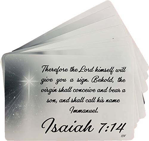 Christmas Scripture Cards -10-Pack- ESV  Inspirational Memorization Bible Verse Cards of Encouragement