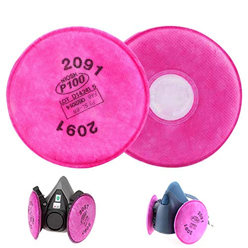 Particulate Filter Compatible with 2091 P100  Installed on 6000 7000 FF-4 Filter Retainer Use  4-3 Inch -2 Pcs 1 Pairs-