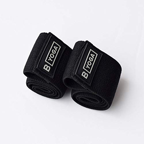 B YOGA Build Bands  Resistance Bands to Tone Strengthen and Build  2 Sizes Included for Yoga  Pilates  Workout and Floor Exercises  Slate
