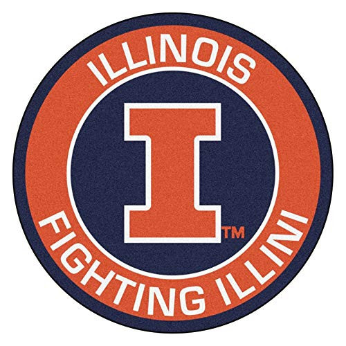 Illinois Illini Stickers -Any Size- Illinois Fighting Illini Decal Vinyl for car bamper  hemlet  Laptop  tumblers  Window Team Logo -5 inch-