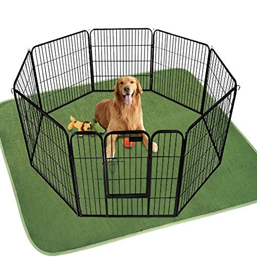 ULIGOTA Washable Dog Pee Pad Extra Large 72x72-65x48 Reusable Whelping Pads Waterproof Dog Mat Non-Slip Puppy Potty Training Pad Playpen Mat for ULIGOTA Washable Dog Pee Pad Extra Large 72x72-65x48 Reusable Whelping Pads Waterproof Dog Mat Non-Slip Puppy Potty Training Pad Playpen Mat for