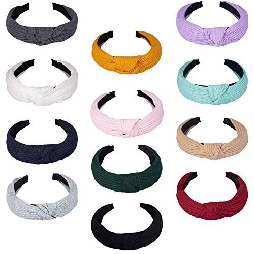 Fabric Hair Band Accessories 12Pcs Cute Boho Beauty Fashion Hairbands Wide Headbands Accessories for Women and Girls Cross Vintage Head Hair Bands -St Fabric Hair Band Accessories 12Pcs Cute Boho Beauty Fashion Hairbands Wide Headbands Accessories for Women and Girls Cross Vintage Head Hair Bands -St