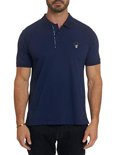 Robert Graham Lucifer S-S Knit Polo Classic Fit -Medium  Navy-