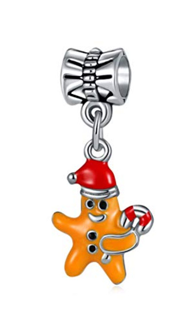 Dangle Gingerbread Man Charm Bead Dangle Gingerbread Man Charm Bead