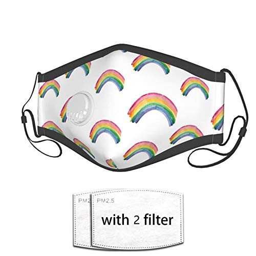 Rainbow Reusable Face Mask Balaclava Washable Outdoor Nose Mouth Cover for Kids