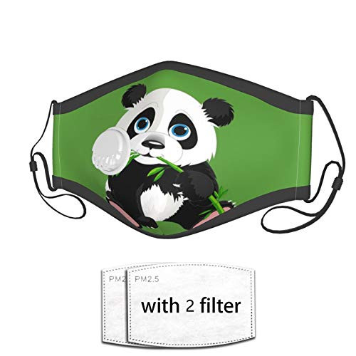 Cute Panda Reusable Face Mask Balaclava Washable Outdoor Nose Mouth Cover for Kids