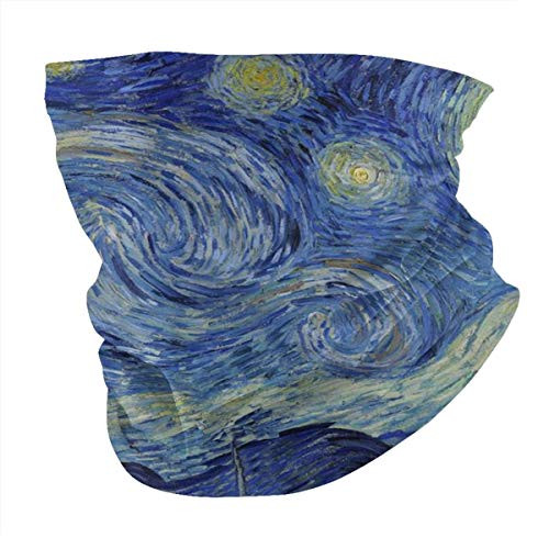 Face Mask Van Gogh Starry Night Art Seamless Scarf Cover Bandanas Balaclava Neck Gaiter