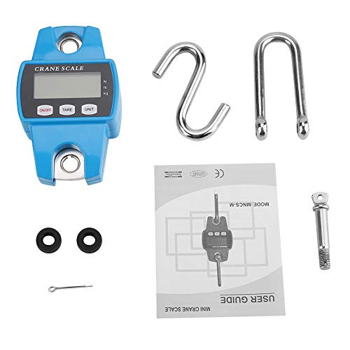 Digital Crane Scale-Easy To Carry Crane Scale with 3 Units Conversion with Widescreen LCD Display