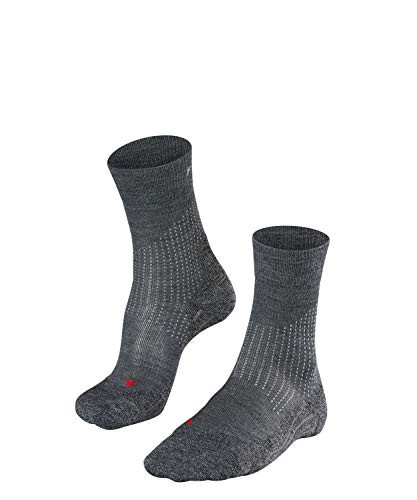 FALKE Men Stabilizing Wool Running Sock  Grey -Asphalt 3180-  US 12-5-13-5 -EU 46-48 - UK 11-12-5-