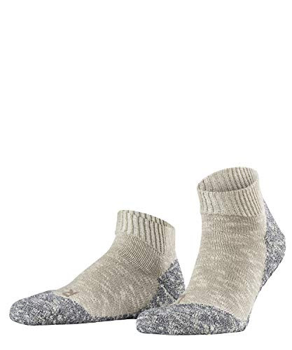 FALKE mens Lodge Homepad Slipper Sock - 93 Cotton  Grey -Light Grey 3400-  US 6-5-7-5 -EU 39-40 ? UK 5-5-6-5-  1 Pair
