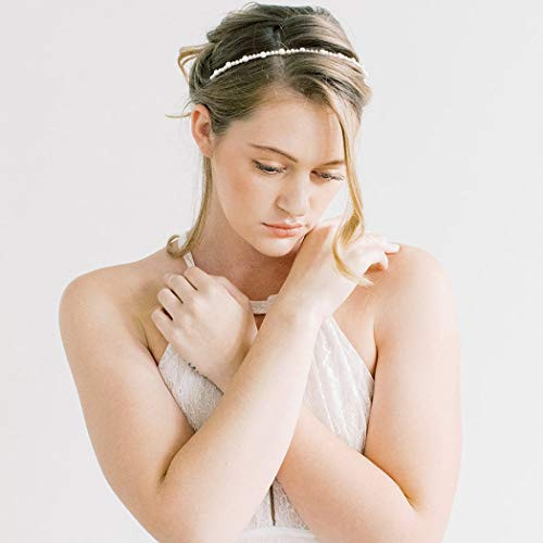 Briskaari Pearls Headbands White Faux Pearl Hairbands Bridal Hair Hoop Wedding Hair Accessories for Women Girls -Pack of 3- Briskaari Pearls Headbands White Faux Pearl Hairbands Bridal Hair Hoop Wedding Hair Accessories for Women Girls -Pack of 3-