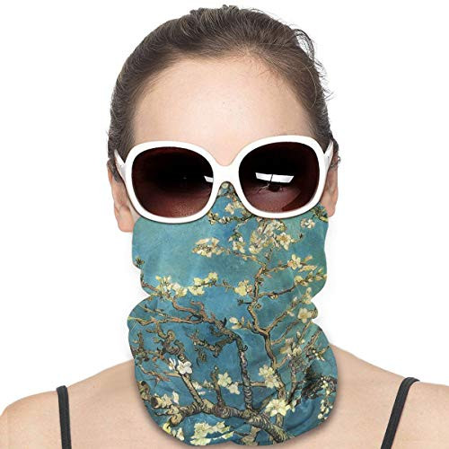 Vincent Van Gogh Blossoming Almond Tree Seamless Bandanas Face Mask Tube Headwear Dust Neck Gaiter Cover Motorcycle UV Protection Scarf Balaclava for