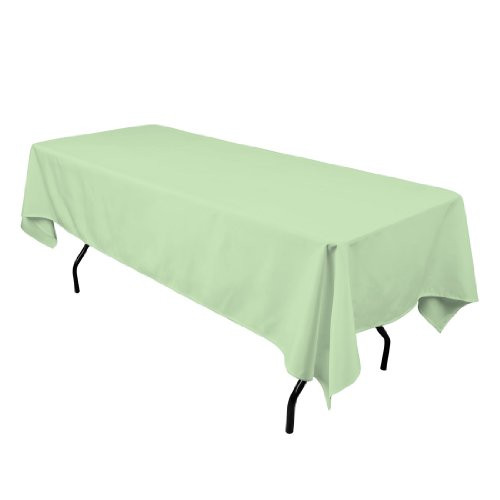 LinenTablecloth Rectangular Polyester Tablecloth, 60-Inch by 126-Inch, Reseda