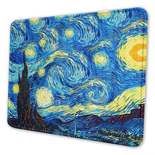 Mouse Pad The Starry Night Van Gogh Premium Gaming Mat Non-Slip Rubber Base for Computers Laptop Office Desk Accessories 10×12 Inches Mouse Pad The Starry Night Van Gogh Premium Gaming Mat Non-Slip Rubber Base for Computers Laptop Office Desk Accessories 10×12 Inches
