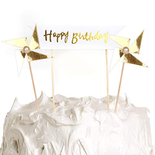 PartyWoo Happy Birthday Cake Topper Cake Topper Happy Birthday Windmill Cake Toppers for Cake Decorating Happy Birthday Topper for Birthday Party D PartyWoo Happy Birthday Cake Topper Cake Topper Happy Birthday Windmill Cake Toppers for Cake Decorating Happy Birthday Topper for Birthday Party D