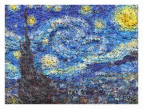 Pintoo - H2247 - Puzzle in Puzzle - Van Goghs Starry Night - 1200 Piece Plastic Puzzle