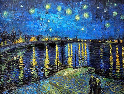 Pintoo - P1140 - Vincent Van Gogh - Starry Night Over The Rhone  1888-150 Piece Mini Plastic Puzzle