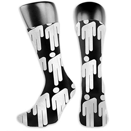 HADIHADI Men and Women Long Socks Comfort Sport Cushion Crew Socks
