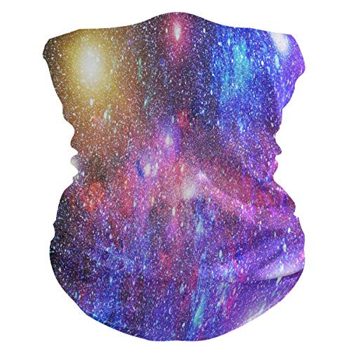 Bardic Face Mask Colorful Universe Nebula Starry Reusable Cloth Face Mask Washable Bandana Balaclava for Man Woman