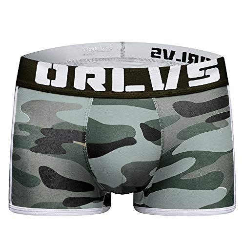 Mongous Mens Underwear Soft Cotton Boxer Briefs Stretch Trunks Pack Grey