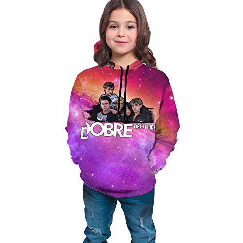 Youth Girls Dye Dobre Brothers Hoodie Sweatshirt Lucas and Marcus YouTube Shirts Long Sleeve Pullover For Teens Hoodies M Black
