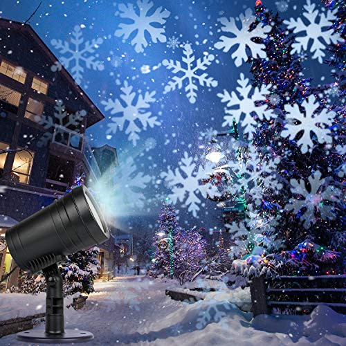 Christmas Projector Lights Snowfall Snowflakes Projector Lights Christmas Snowflake Projector Lights Outdoor Patio Garden Decorative LED Lighting fo Christmas Projector Lights Snowfall Snowflakes Projector Lights Christmas Snowflake Projector Lights Outdoor Patio Garden Decorative LED Lighting fo