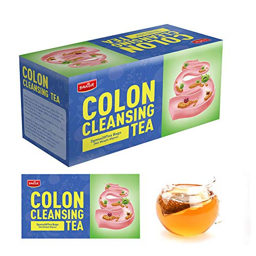 Natural Detox Tea Colon Cleanse Slimming Tea Bags Herbal Weight Loss Tea for Belly Fat and Bloating Women Men - Detox Tea Individual Packets Cleansing