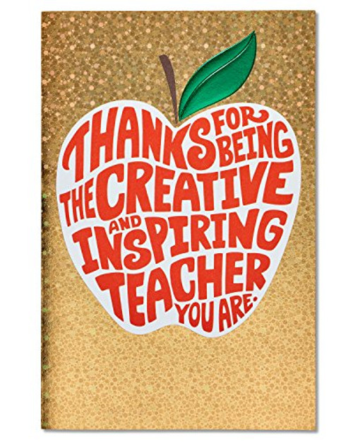 American Greetings Creative and Inspiring Thank You Card for Teacher with Foil American Greetings Creative and Inspiring Thank You Card for Teacher with Foil
