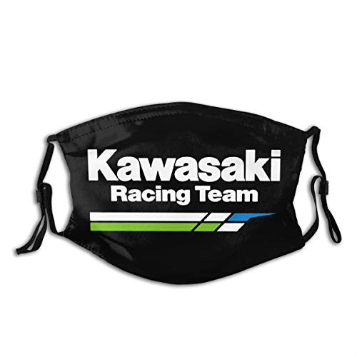 Unisex Kawasaki Racing Team Breathable Multi Usage Mouth Cover Filter Mask Covering Black