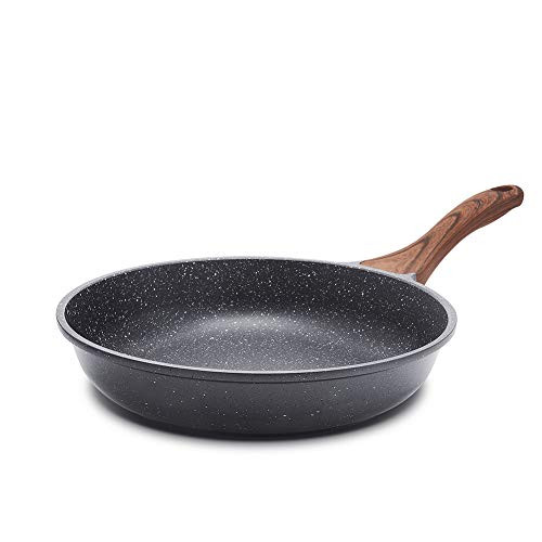Sensarte 10-Inch Nonstick Frying Pan Skillet  Swiss Granite Coating Omelette Pan  Healthy Stone Cookware Chefs Pan  PFOA Free