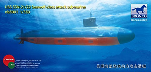 Bronco Models NB5001  Model Kit USS SSN Sea Wolf Attack Submarine