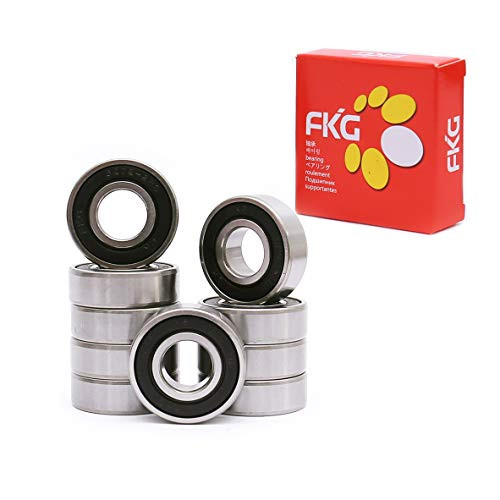 FKG 6202-2RS 15x35x11mm Deep Groove Ball Bearing Double Rubber Seal Bearings Pre-Lubricated 10 Pcs FKG 6202-2RS 15x35x11mm Deep Groove Ball Bearing Double Rubber Seal Bearings Pre-Lubricated 10 Pcs