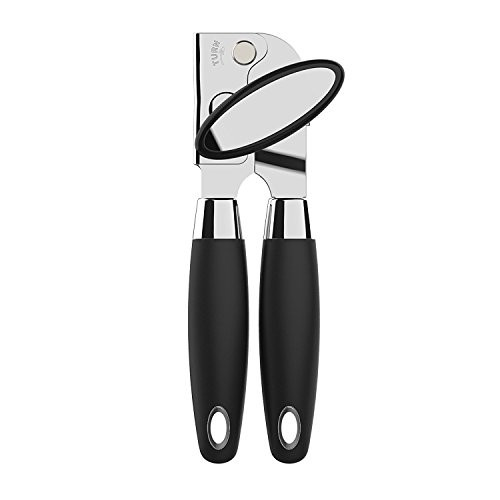 MUKE Professional Can Opener Manual, Premium Stainless Steel Can Bottle Opener Smooth Edge, Comfort Good Grip Tin/Jar/Bottle/Cans Opener Black MUKE Professional Can Opener Manual, Premium Stainless Steel Can Bottle Opener Smooth Edge, Comfort Good Grip Tin/Jar/Bottle/Cans Opener Black