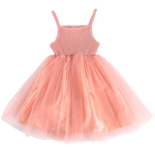 Baby Girls Toddler Tutu Halter Dress Sleeveless Princess Infant Tulle Sundress Dress -Pink 6-12 Months- Baby Girls Toddler Tutu Halter Dress Sleeveless Princess Infant Tulle Sundress Dress -Pink 6-12 Months-