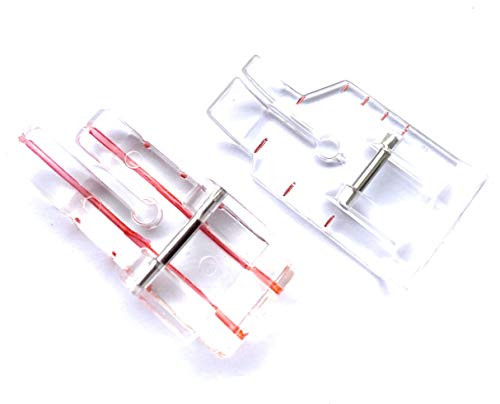 Clear Sewing Machine Presser Foot 2 Piece Set 1-4 -Quarter Inch- Quilting - Low Shank Snap-On Clear Sewing Machine Presser Foot 2 Piece Set 1-4 -Quarter Inch- Quilting - Low Shank Snap-On