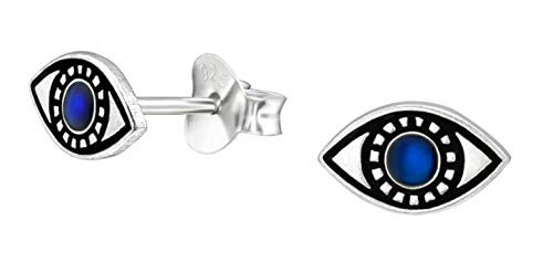 Evil Eye -925 Sterling-Silver Tiny Stud Earrings Evil Eye -925 Sterling-Silver Tiny Stud Earrings