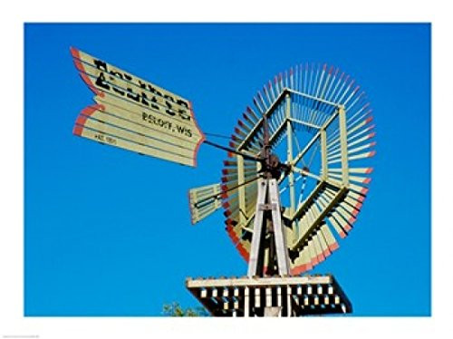 Posterazzi Low angle view of an industrial windmill Poster Print  -24 x 18-