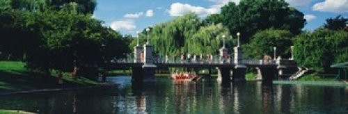 Swan boat in the pond at Boston Public Garden Boston Massachusetts USA Poster Print -18 x 6-