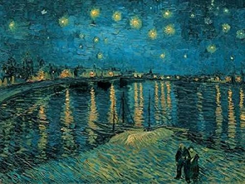 The Starry Night Poster Print by Vincent Van Gogh -11 x 14-
