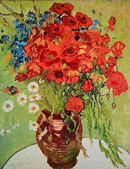 Marguerites et coquelicots Poster Print by Vincent Van Gogh -18 x 24- Marguerites et coquelicots Poster Print by Vincent Van Gogh -18 x 24-