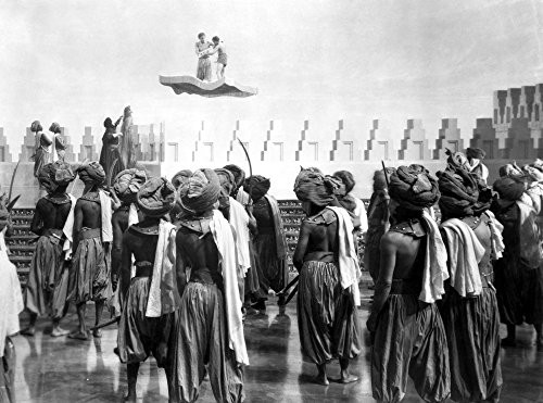 The Thief Of Bagdad Conrad Veidt -Back Left With Arm Raised- John Justin And Sabu On Flying Carpet 1940 Photo Print -28 x 22-