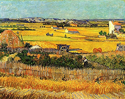 Posterazzi Harvest at la Crau 1888 Poster Print by Vincent Van Gogh  -18 x 24-