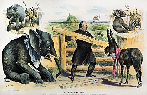 G Cleveland Cartoon 1895 Ngrover Cleveland Depicted As The Champion Of Civil Service Reform In An 1895 Cartoon By JS Pughe Poster Print by -18 x 24- G Cleveland Cartoon 1895 Ngrover Cleveland Depicted As The Champion Of Civil Service Reform In An 1895 Cartoon By JS Pughe Poster Print by -18 x 24-