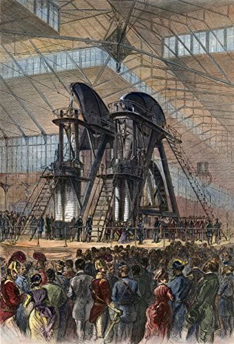 Corliss Steam Engine 1876 Npresident Ulysses S Grant And Emperor Dom Pedro Ii Of Brazil Starting The Corliss Engine At The Opening Ceremonies Of The C