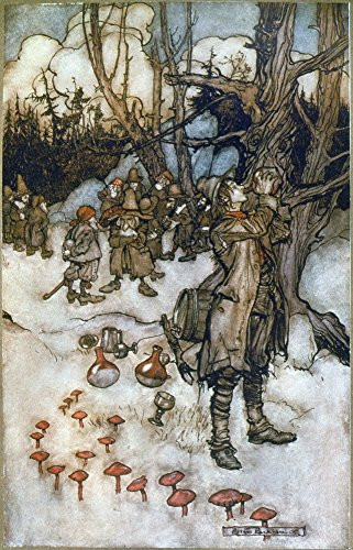 Rip Van Winkle 1904 Nillustration By Arthur Rackham For A 1904 Edition Of Rip Van Winkle By Washington Irving Poster Print by -18 x 24-