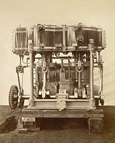 Machine Steam Engine 1875 Poster Print by Science Source -18 x 24-
