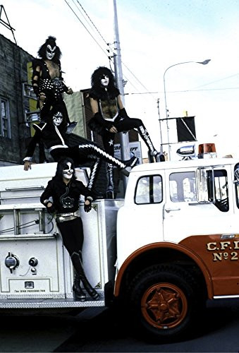 KISS on a fire engine Photo Print -8 x 10-