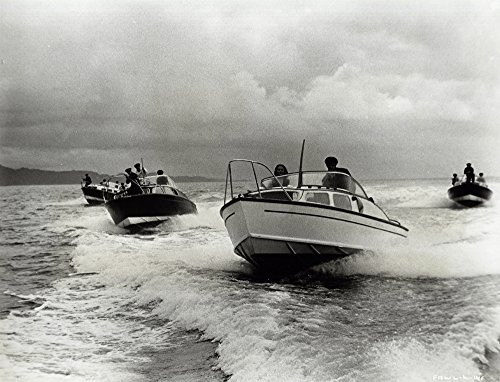 Film still of Sean Connery on a boat Photo Print -10 x 8- Film still of Sean Connery on a boat Photo Print -10 x 8-